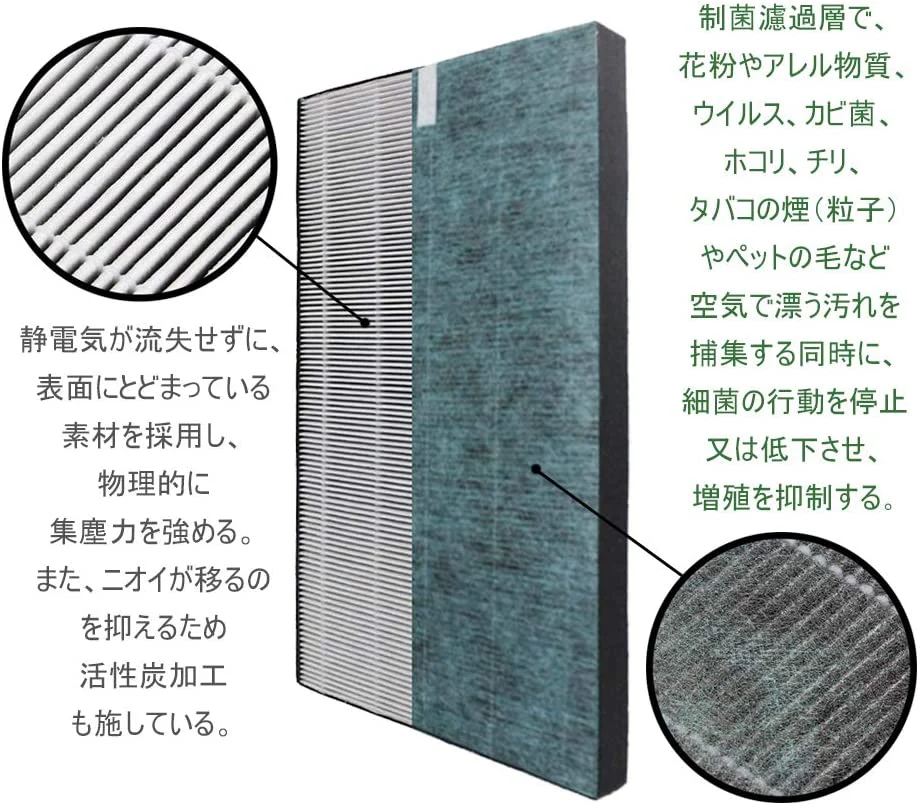 【全て日本国内発送】シャープ FZ-W45HF 集じんフィルター fz-w45hf 洗える脱臭フィルター 2803370168 加湿空気清浄機 フィルター KC-Z45 KC-Y45 KC-45Y2 KC-450Y3 KC-W45 KC-W45Y 交換用フィルターセット (互換品/2枚セット)