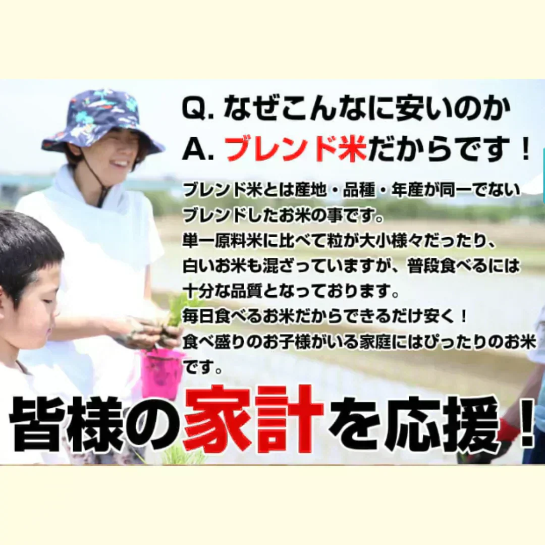 令和7年産入り 国産ブレンド米 30kg （10kgx3袋）