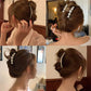 (A)パール バンスクリップ ヘアクリップ アクセント バレッタ まとめ髪 髪飾り ヘアアクセサリー 髪留め ヘアアレンジ