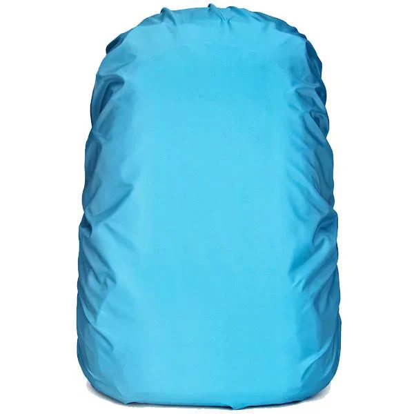 【ターコイズブルー 45L】レインカバー リュックカバー ザックカバー ランドセルカバー 自転車 雨用　梅雨　防水 通勤 通学 雨具