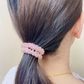 (ブルー)ヘアゴム　キラキラ　ヘアアクセサリー　かわいい　ゴールド　オシャレ　髪飾り　上品　大人っぽい　クリスタルビーズ 大人 上品 エレガント フェミニン 　シンプル　ブレスレット　子供用　大人