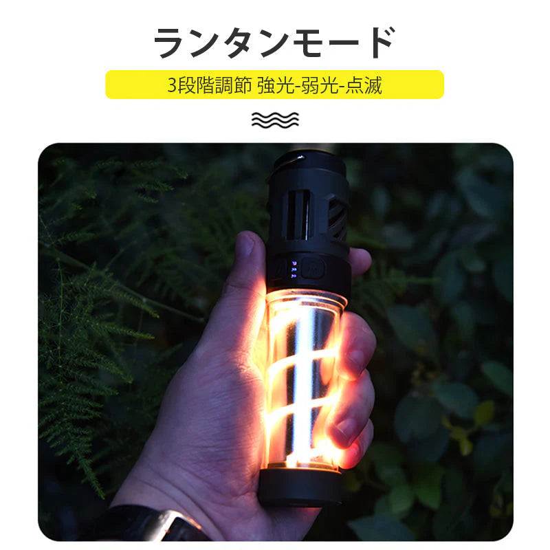 即納 LEDランタン ライト リチウム電池付き 点灯5種類 防水 Type-c充電 使用時間：3-5ｈ 超軽量 三脚スタンド付き  w620