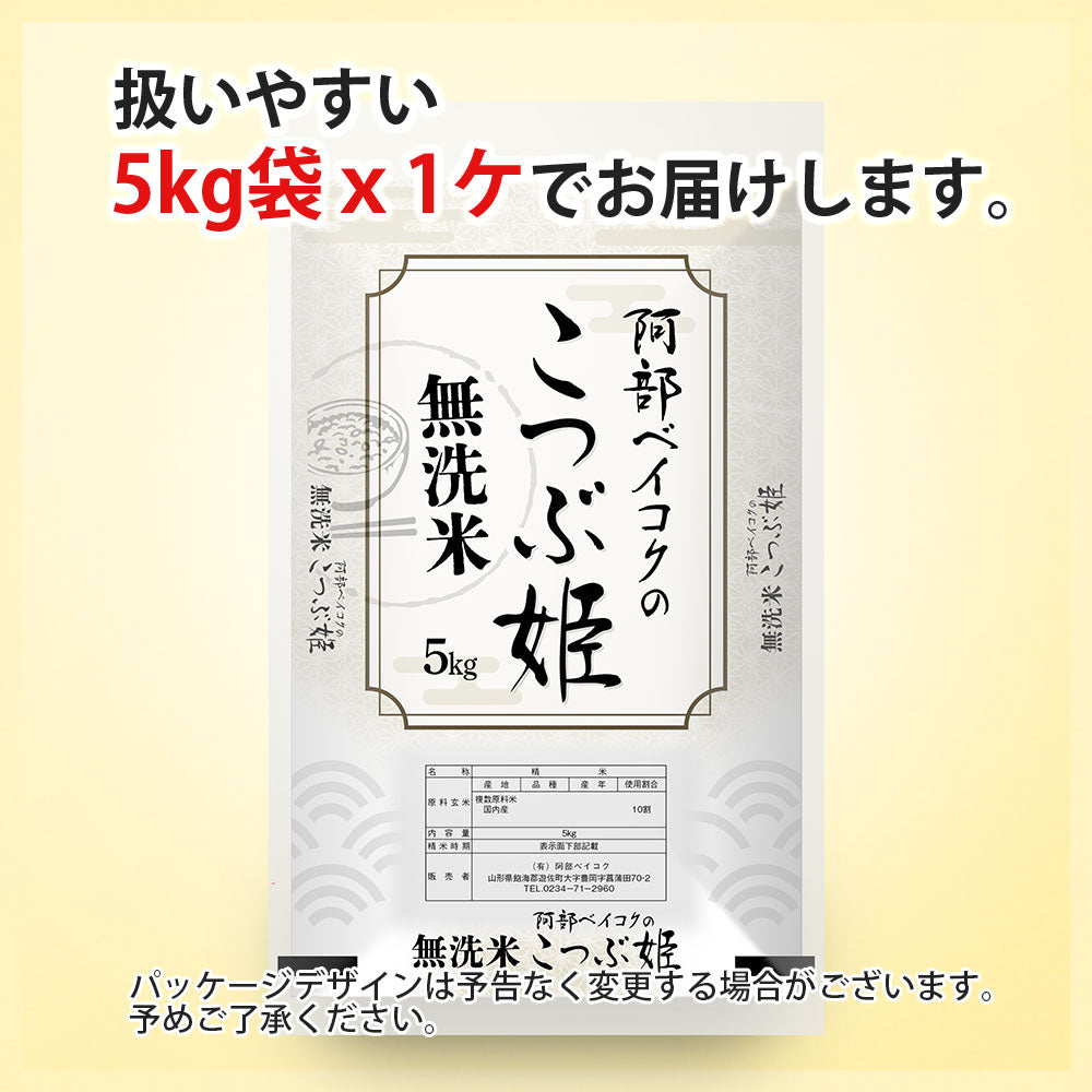 無洗米 5kg こつぶ姫 国内産 送料無料 無洗米5キロ こめ コメ お米 精米 新米 お米5kg お米5キロ