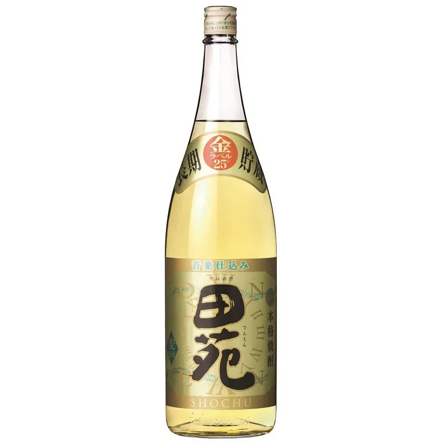 【送料無料】田苑酒造 田苑 金ラベル 長期貯蔵 麦 25度 1800ml 1.8L×6本【北海道・沖縄県・東北・四国・九州地方は必ず送料が掛かります】