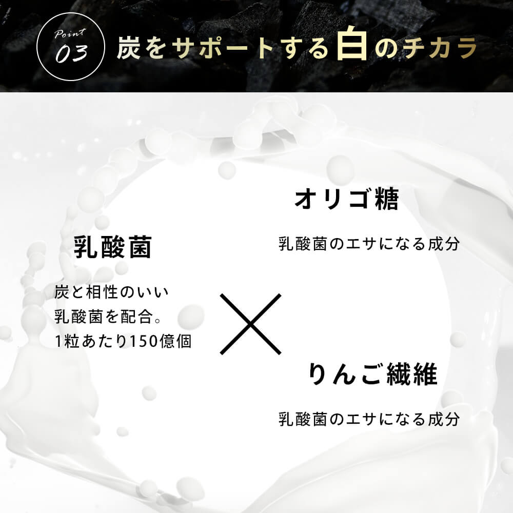 炭の恵み《約1ヶ月分》 チャコールクレンズ 炭 ダイエット サプリ サプリメント 送料無料 乳酸菌 オリゴ糖 炭クレンズ  食物繊維   黒生姜  松炭 ヤシ殻活性炭末【カウシェファーム収穫対象商品】