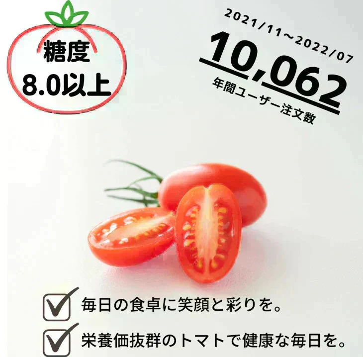【予約】2027年1月以降より順次発送予定　家族の笑顔が広がる完熟ミニトマト「トマランタン」250g  （150g＋補償分100g）（補償分以上の不良は交換対応可能）　最低230g保証【カウシェファーム収穫対象商品】