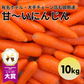 【有名飲食店やホテルも愛用！】甘〜い にんじん 約10kg フルーツ 人参 ニンジン 野菜 青果 食品 市場 やさい 訳あり 規格外 料理 カレー シチュー 贈答 ギフト