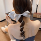 (シルバー*L)プリングヘアゴム リボンヘアゴム くるくる ヘアアクセサリー オシャレ 髪飾り コイルポニー ワイヤーポニー まとめ髪 プチプラ