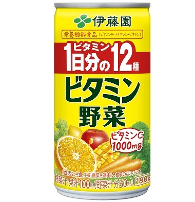 【送料無料】伊藤園 ビタミン野菜 190g×20本(1ケース)