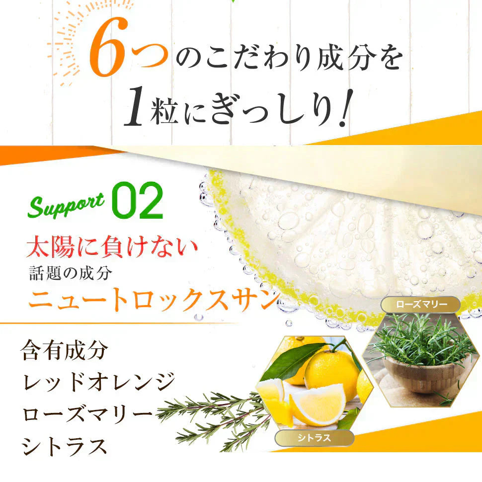 【ひがサプリ】新時代 太陽対策 飲む日焼止めサプリ お出かけ対策 サプリメント ひがサプリ バリア サプリ 飲む日焼け止め サンスティック 日焼止め UVケア UVカット 紫外線サプリ クリーム ニュートロックスサン UV 対策 ケア カット 紫外線カット 紫外線 日差しに負けない ビタミン 日焼どめ お肌 守る シスチン ビタミンC レッドオレンジ シトラス ローズマリー マリーゴールド 日本製