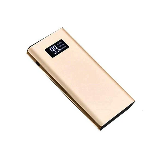 「在庫処分商品」【ゴールド】10000mAh モバイルバッテリー 大容量 スマホ充電器 超薄型 軽量 USB2ポート 2台同時充電可能 LED液晶画面 残量表示 急速充電 2.1A 携帯充電器 iphoneX【PL保険】【エコ得】