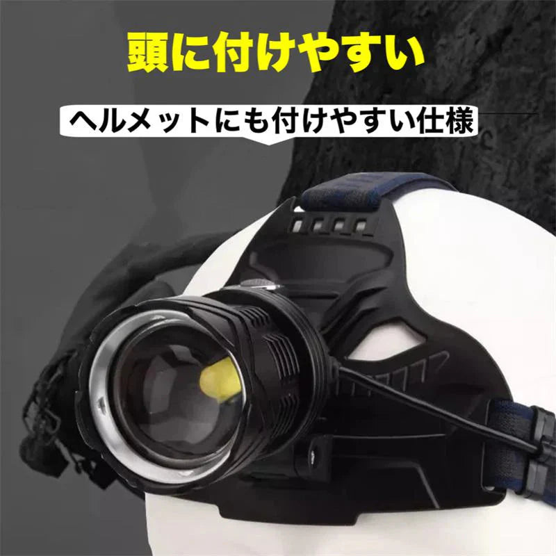 LEDヘッドライト 充電式　5段階の点灯モード w014