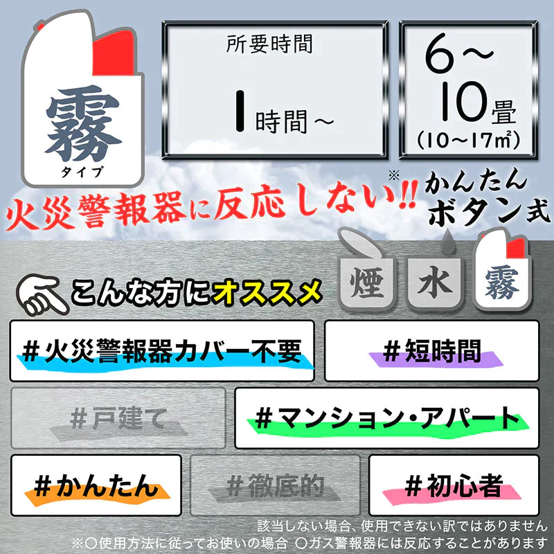 バルサン  霧タイプ 煙なし 6-10畳用×2個パック カバー不要 ラクラク