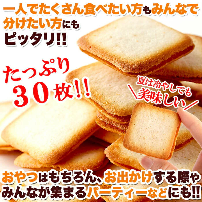 ホワイトチョコ ラングドシャ 30枚濃厚ホワイトチョコとサクサククッキーが絶妙!!/常温便