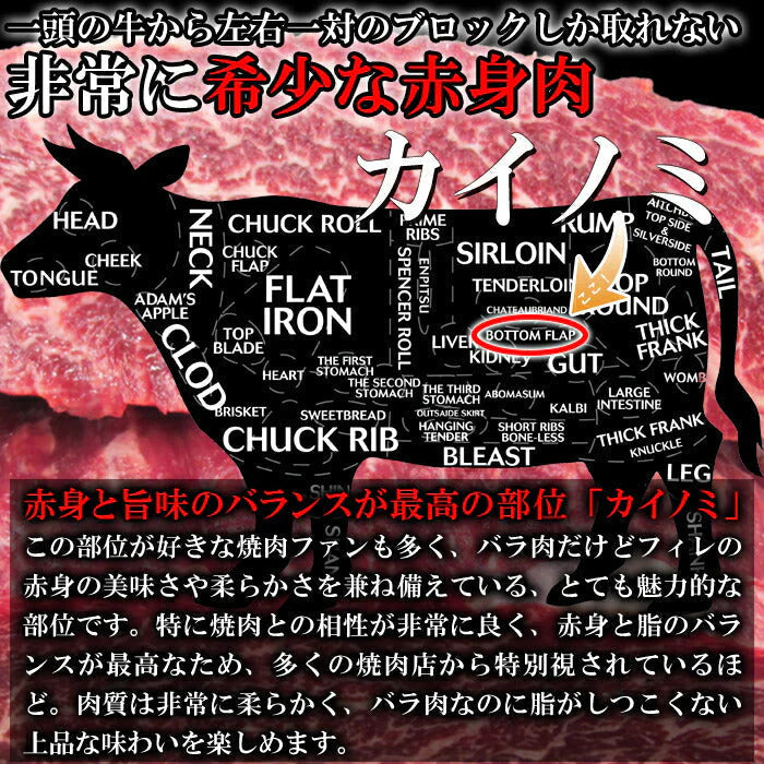 希少部位「カイノミ」100％使用!!国産牛BBQステーキ串約60g×5本（約300g）