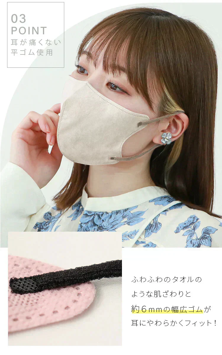 【Mサイズ】【3Dマスク】【200枚セット】【アソートセット】3Dマスク バイカラー 両面同色 お買い得　訳あり品　数量限定　箱なし　カラーマスク ジュエルフラップマスク