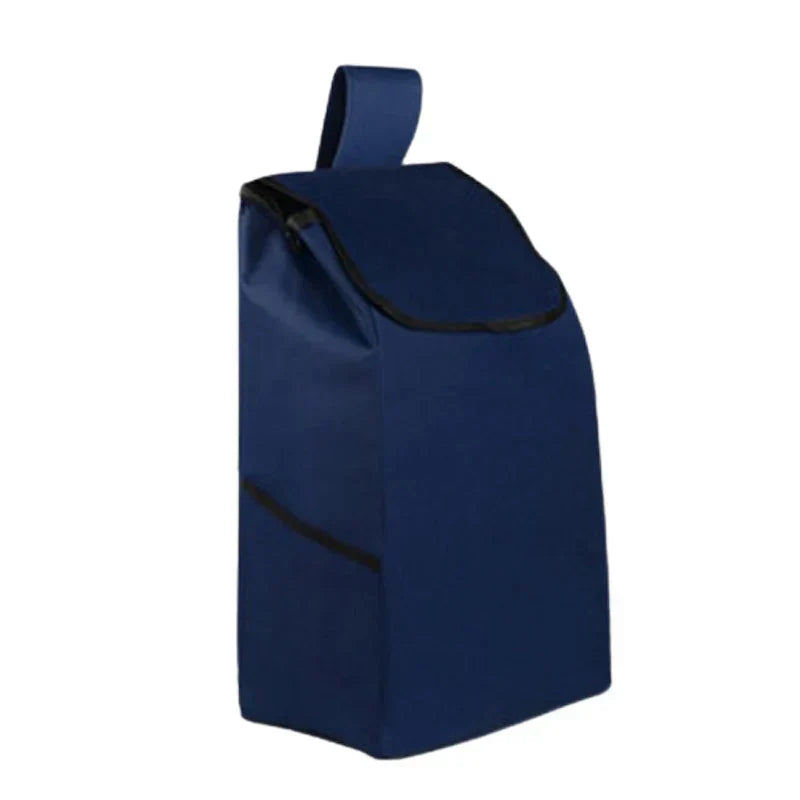 キャリーカート用バッグ しま青 bag for carry cart 買い物バッグ キャリーケース カバー 防水 折り畳み 大容量 ショッピング 旅行 弊社のキャリーカートも対応