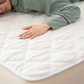【ブルー　120×200cm】敷きパッド 秋冬 あったか フランネル リバーシブル シングル 100×200cm ポリエステル 無地 防ダニ 抗菌 防臭 暖かい 軽い おしゃれ オールシーズン 洗える 新生活 送料無料 敷きパッド インテリア 洗える 丸洗い カバー 肌触り抜群 とりつけ簡単 軽い おしゃれ 洗濯OK お手入れ簡単 春夏秋冬 オールシーズン 送料無料 ゴムバンド付き 寝具 ベッドパット 敷きパット 敷パット 敷パッド