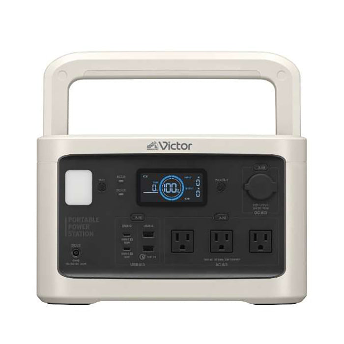 【*新品・未使用品】ビクター JVC【BN-RF800 スタンダードモデル】ポータブル電源 ベージュ 806Wh 約11kg Victor バッテリー 充電器 家電