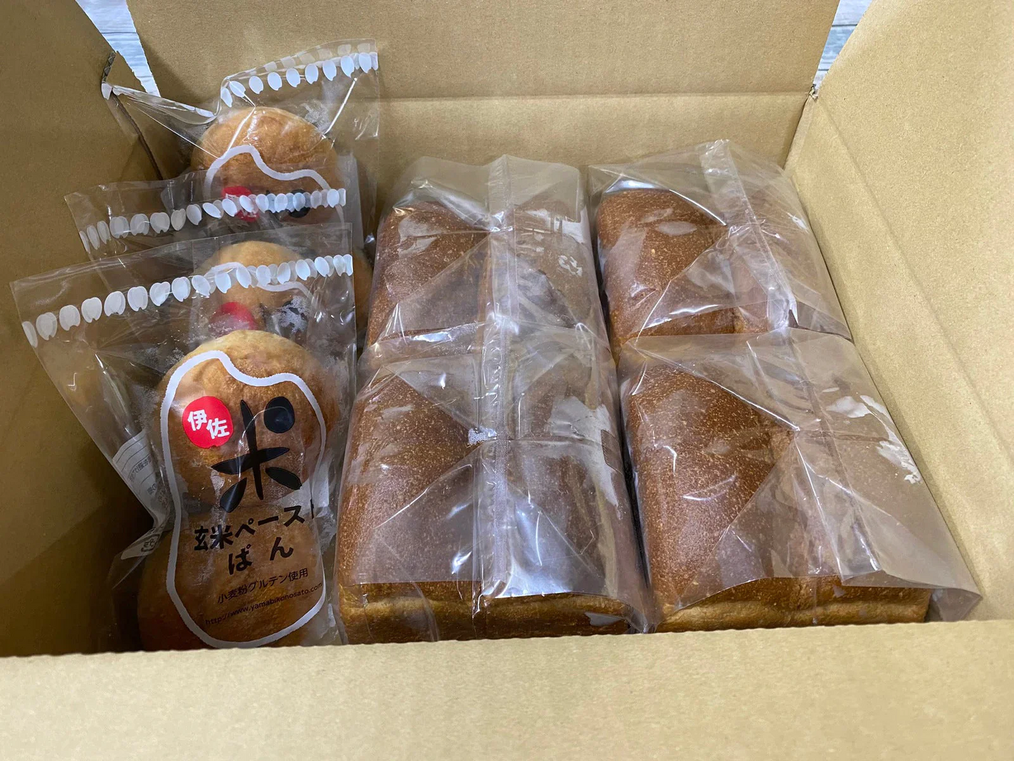 農家直送！送料無料!！無添加 玄米ペースト食ぱん4斤まるぱん6個お試しシンプルぱんSセット