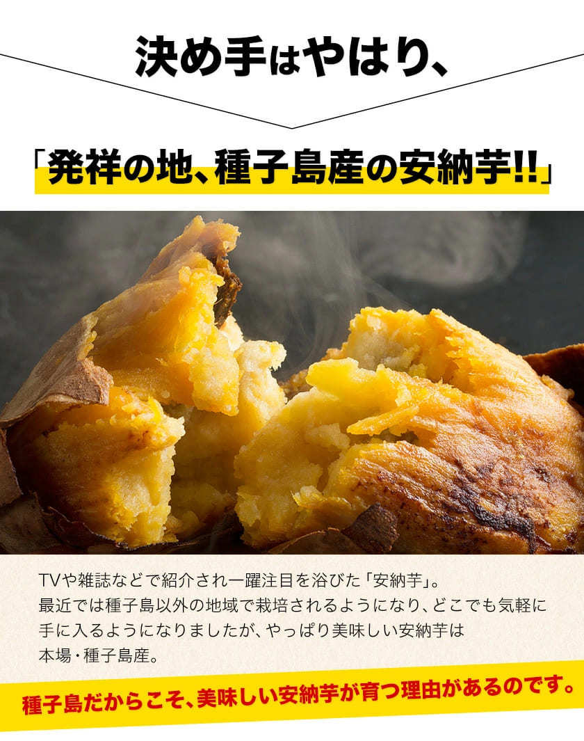 【熊本コレクション】種子島産 訳あり 安納芋 4kg 送料無料 さつまいも  サイズ大中小不揃 希少 《3-7営業日以内に発送予定(土日祝日除く)》