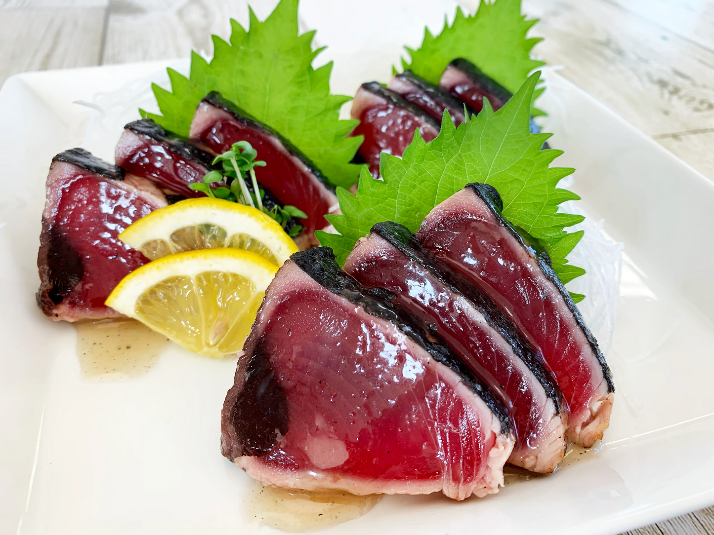 塩レモン炙り＆バジルオリーブ&素焼き（かつおたたき3種5本セット）