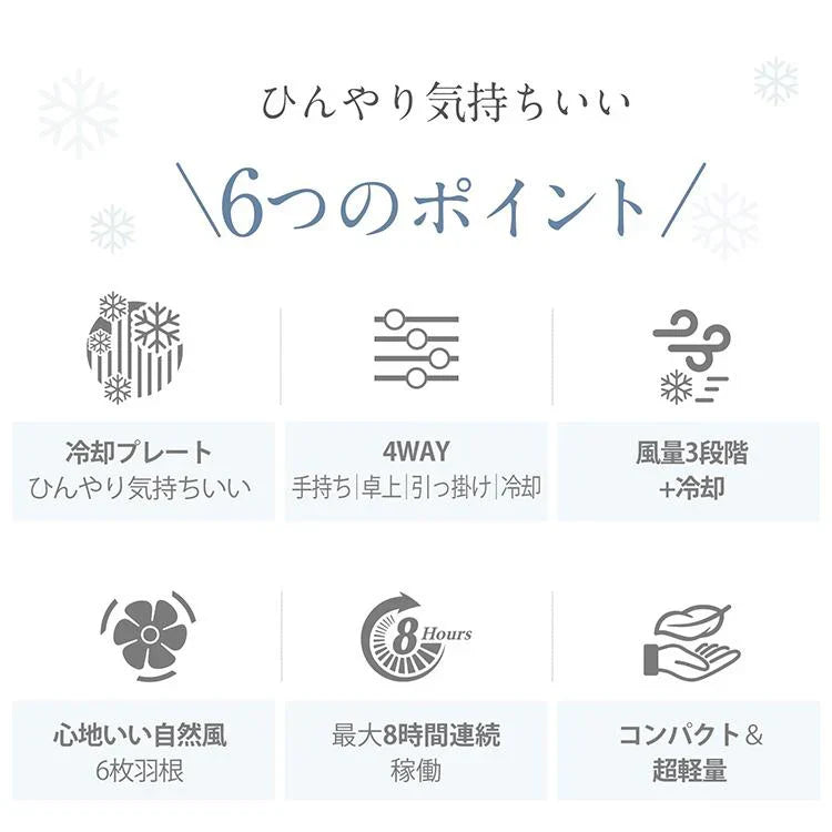 扇風機 「ホワイト」 ミニ扇風機 ハンディファン 小型扇風機 ミニファン 充電 手持ち 冷却プレート 卓上 首掛け 長時間稼働 風量調節 熱中症対策 sg168-wh