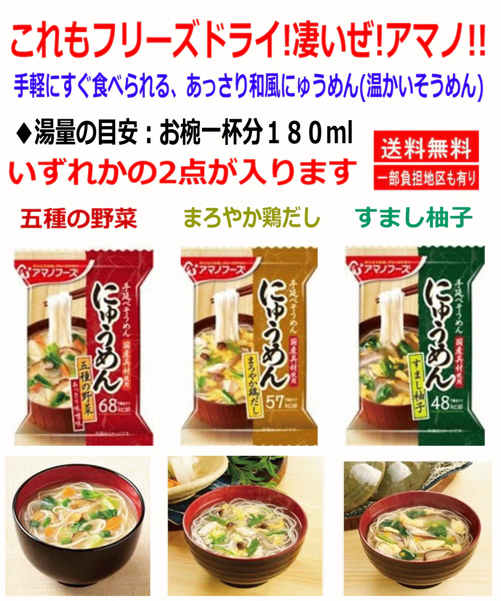 【50周年記念企画】【保管に便利なカゴ入付き26食】アマノフーズVSアスザックスーブ フリーズドライ みそ汁 スープ 長いも 大根おろし にゅうめん 牛肉の卵とじ 五目あんかけも入った26食