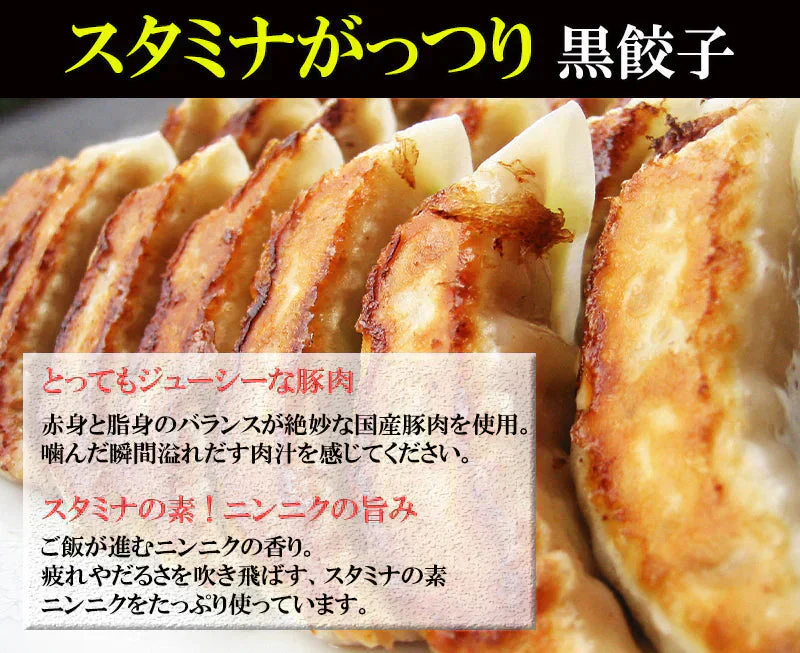 メガ盛り！黒餃子&水餃子96個（黒餃子48個、水餃子48個）