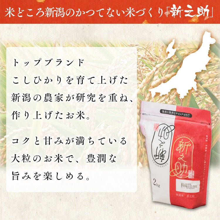 【カートアップNG】【ご新規さんとシェア買い】アイリスオーヤマ 低温製法米 新潟県産 新之助 2kg
