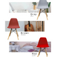 【予約商品：6月下旬（～30日までに発送）】【レッド】ダイニングチェア デザインチェア イームズチェア DSW シェルチェア イス 椅子 オフィスチェア デスクチェア インテリア カフェ リビング ダイニング 木脚 ジェネリック家具