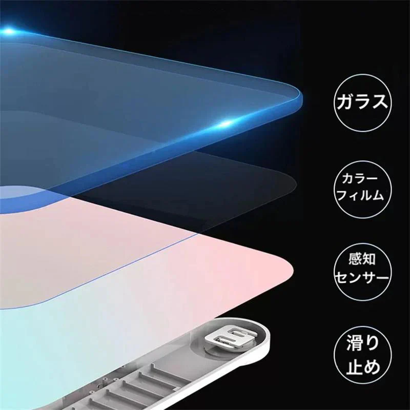体重計 ヘルスメーター 充電式　デジタル 乗るだけ 電源自動ON/OFF バックライト付 180kgまで対応 高精度 ボディスケール タイプ：タイプB