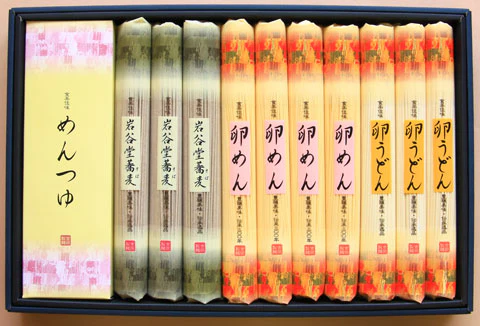 岩手県特産品　そうめん  卵めん食楽佳味ギフトセット（化粧箱入り K-10）