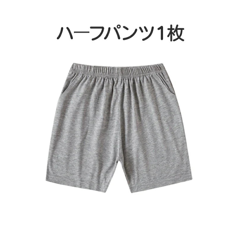 120cm グレー ハーフパンツ 1枚 子供 キッズ 大人 100 110 120 130 140 150 160 170 体操服 学生 運動会 男子 女子 幼稚園 グレー 黒 半ズボン 短パン 無地 綿 吸汗 速乾