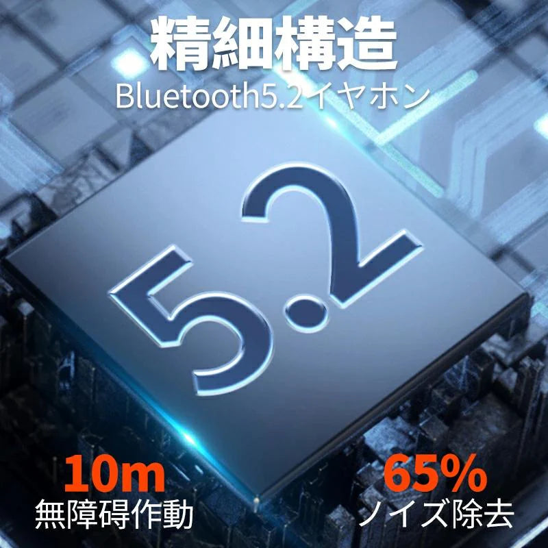 当日発送 Bluetooth5.2　ワイヤレスイヤホン 片耳右耳 超軽量 耳掛け型 イヤホン ハンズフリー通話 マイク内蔵 iPhone/Android適用