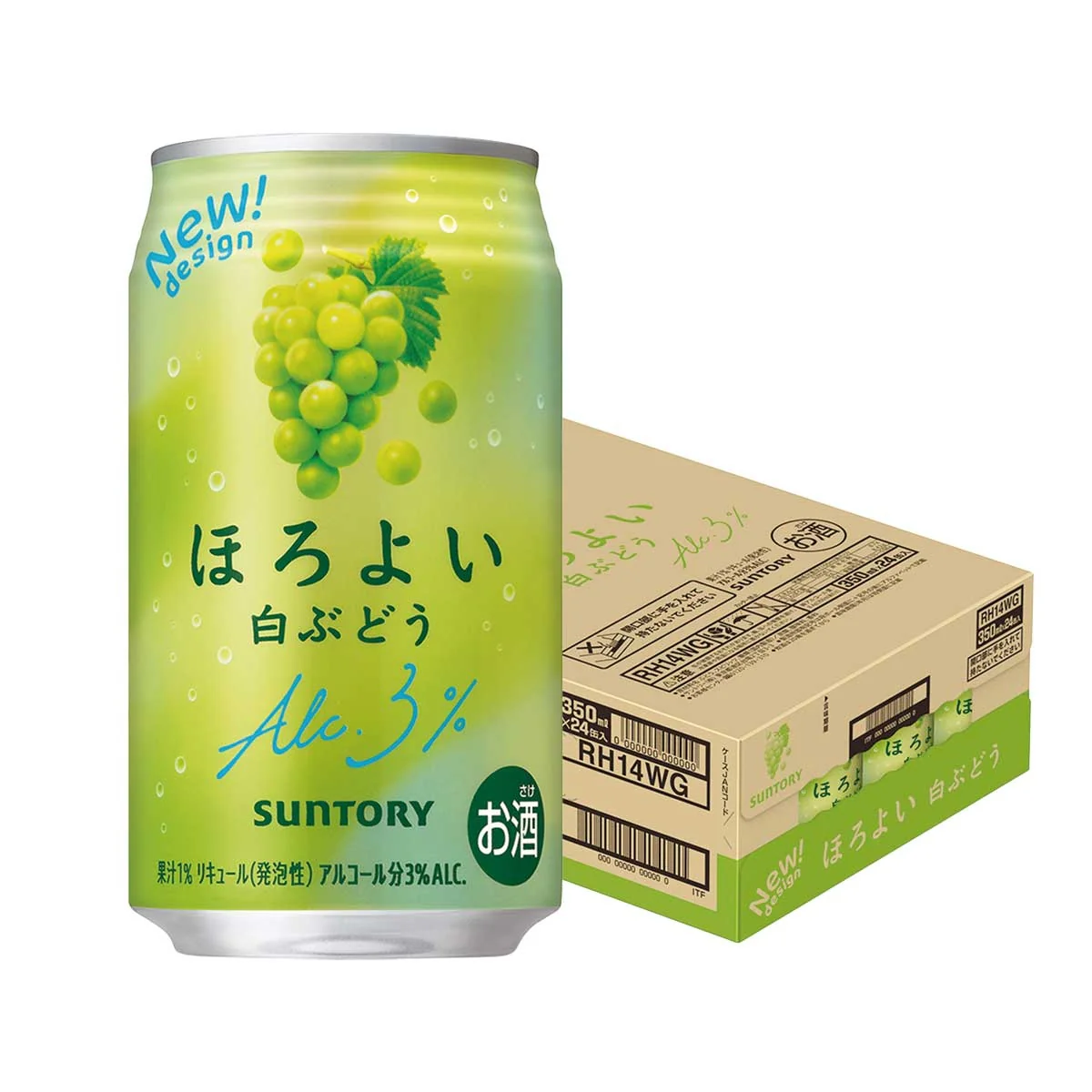 【送料無料】サントリー ほろよい 白ぶどう 350ml×1ケース/24本【北海道・東北・四国・九州地方は別途送料が掛かります。】