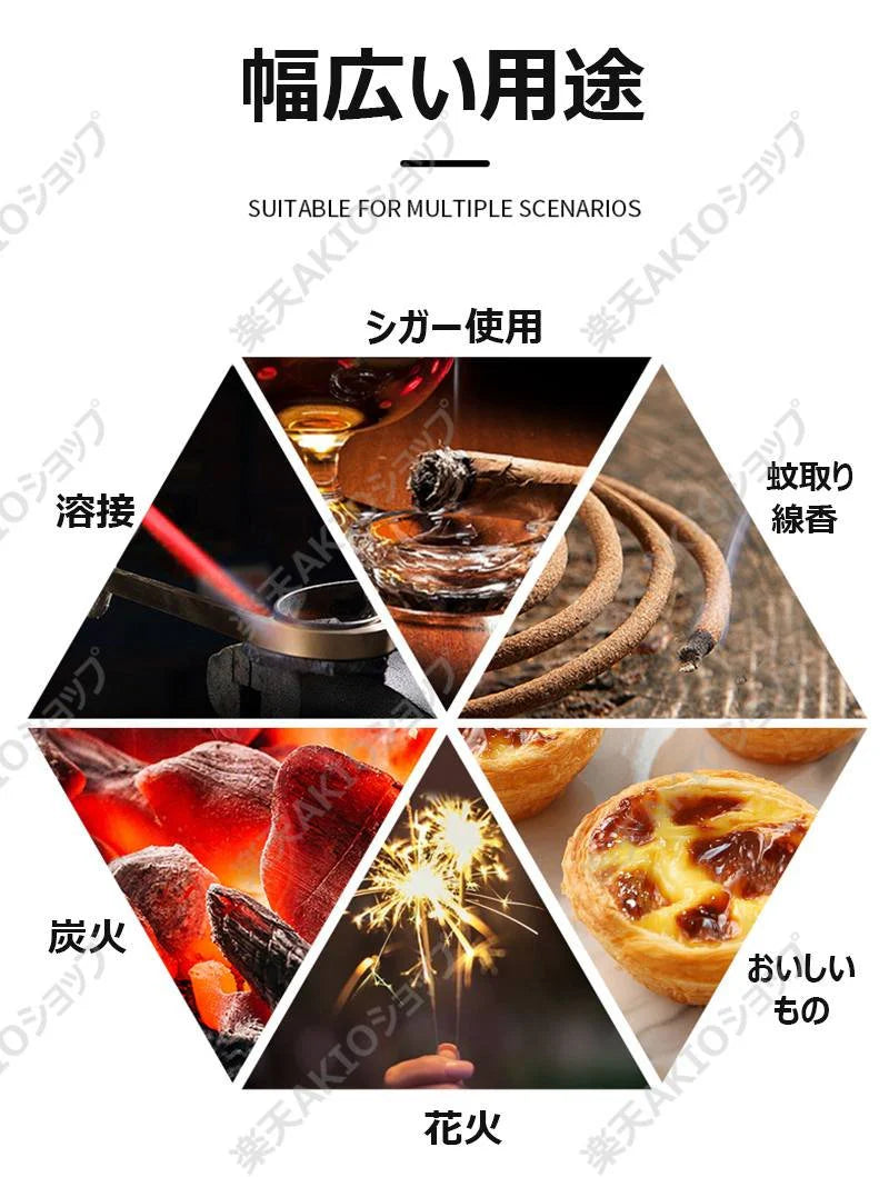 ガストーチパパーナ 注入式 ガスライター 防風 キャンプ 火起こし 軽量 小型 携帯便利 アウトドア 防災グッズ 非常用 父の日 s123C(レッド)