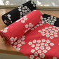 日本製 注染 手ぬぐい 桜 手拭い (ブラック・ピンク)2枚セット タオル 花 てぬぐい 和風 日本 送料無料 手作りマスクにも！てぬぐい