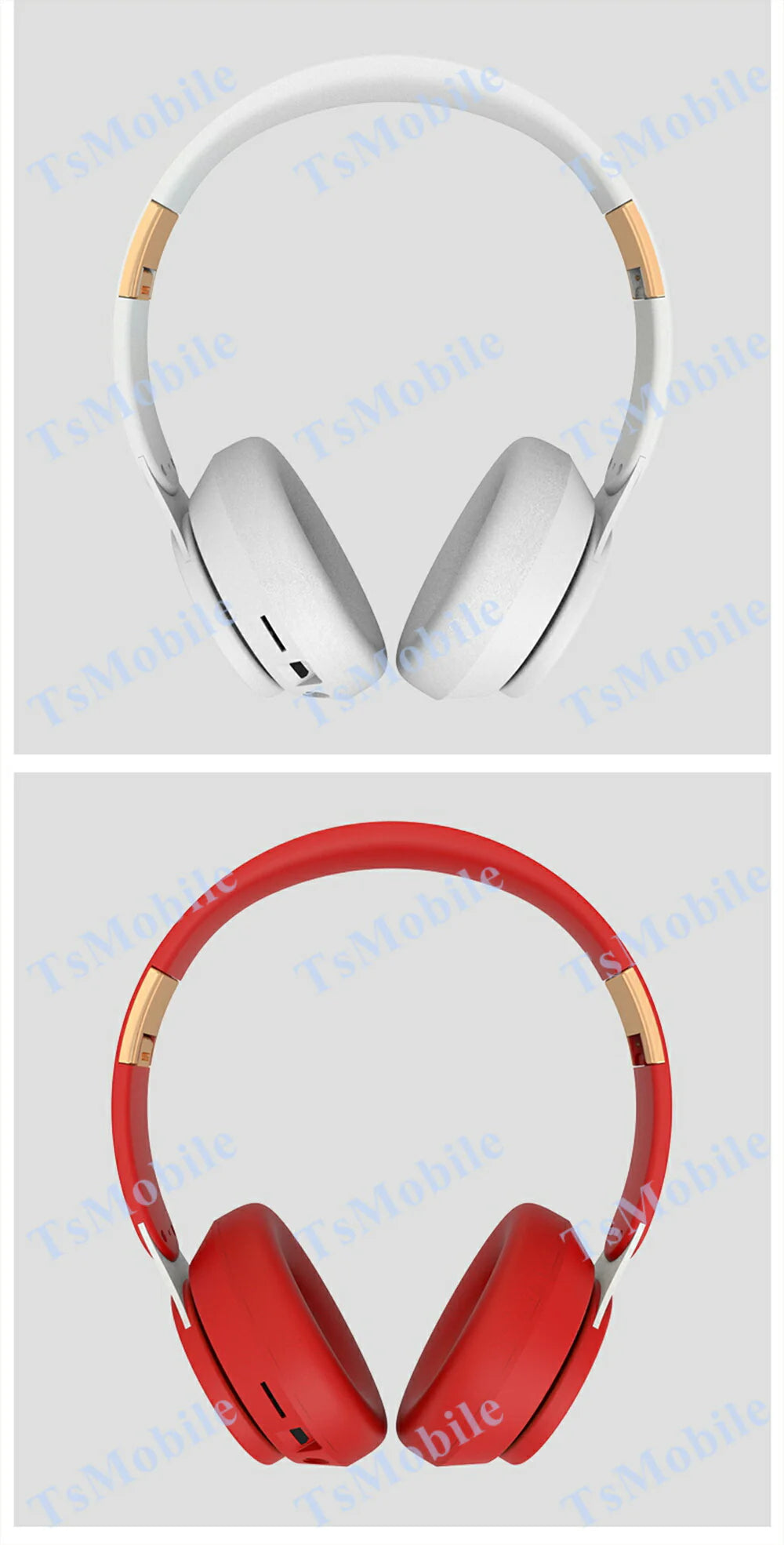 ワイヤレス レッド ヘッドホンBluetooth 5 高音質 ステレオ ブルートゥース 有線無線2WAY 3.5mmAUXケーブル付き iphone6s 7 8 x 11 Max xs xr Plus android パソコン