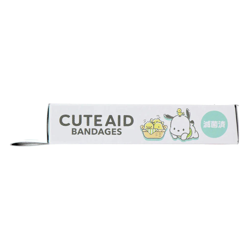 サンタン CUTEAID キャラクターばんそうこう ポチャッコ 滅菌済 6柄X3シート 18枚入り X8箱