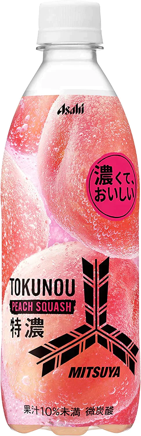 【送料無料】アサヒ 三ツ矢 特濃ピーチスカッシュ 500ml×24本/1ケース