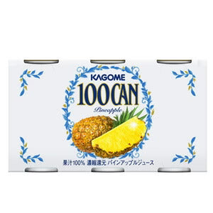 カゴメ １００ＣＡＮ パインアップル ［6缶パック］ 160g缶×60本［6本×10個］［賞味期限：3ヶ月以上］北海道、沖縄、離島は送料無料対象外［送料無料］【3?4営業日以内に出荷】