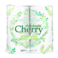 トイレットペーパー 新橋製紙 cherry チェリー 無漂白 芯有り シングル 100m 再生紙100％ 8ロール入り X4パック