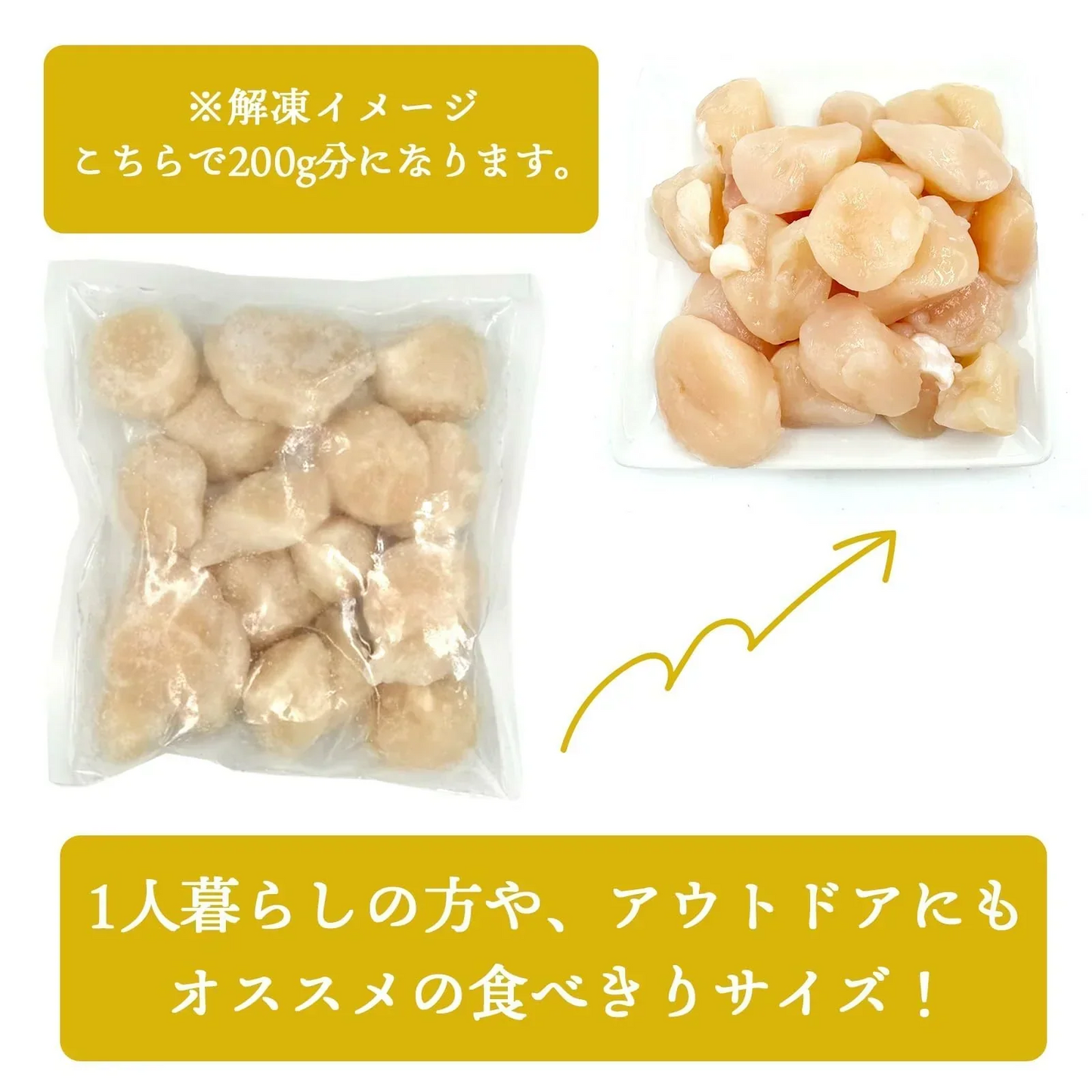 [みさわのやさい] ホタテ貝柱 冷凍 1kg  ＜ 便利な食べきりサイズ ＞ 訳あり  北海道産 不揃い 割れあり ホタテ 帆立 ほたて 貝柱のみ ほたて貝 刺身
