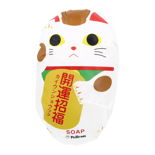 ペリカン 和せっけん 招き猫 開運招福 新緑の香り 180g X3個
