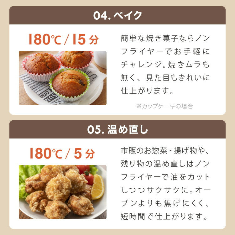 simplus ノンフライヤー 2L グリルプレート2種付き ノンオイルフライヤー エアフライヤー 電気フライヤー ヘルシー 温度調節 熱風 シンプラス SP-FRD01 コンパクト ひとり暮らし【送料無料】