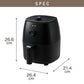 simplus ノンフライヤー 2L グリルプレート2種付き ノンオイルフライヤー エアフライヤー 電気フライヤー ヘルシー 温度調節 熱風 シンプラス SP-FRD01 コンパクト ひとり暮らし【送料無料】