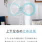 TEKNOS テクノス 40cm 5枚羽根 DCフロアー扇風機 フルリモコン ハイポジション扇風機 リビング扇 DCモーター 上下左右首振り 立体送風 フルリモコン KI-F814R