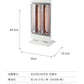 (ブラック)カーボンヒーター 2灯 省エネ 電気ヒーター 電気ストーブ 900W 450W 節電 ヒーター スリム 暖房 首振り 機能 転倒 OFF 切替 切り替え 温度 過昇防止 一人暮らし おしゃれ【送料無料】