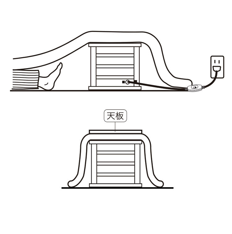 (ブラウン)テクノス 就寝用コタツ100W 天板付き 一人コタツ 冬 一人暮らし 一人用 部屋 室内 あったか 冬物 家電 節電 ブラウン ダークブラウン TEKNOS ASK-101 ASK-105DB【送料無料】